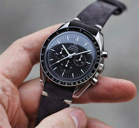 bracelet cuir montre omega speedmaster